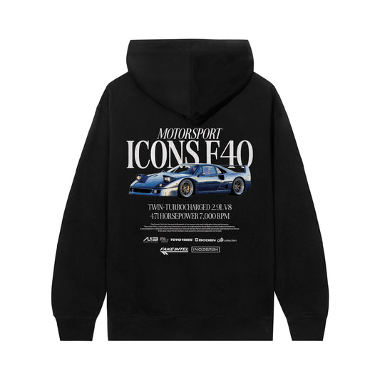 Fake Intel x Inozetek F40 Black Hoodie